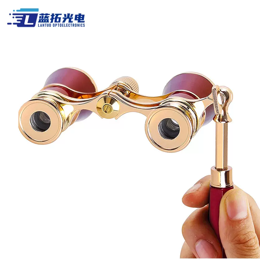 跨境批发3×25全金属双筒望远镜歌剧院演唱会女士便携观剧望远镜
