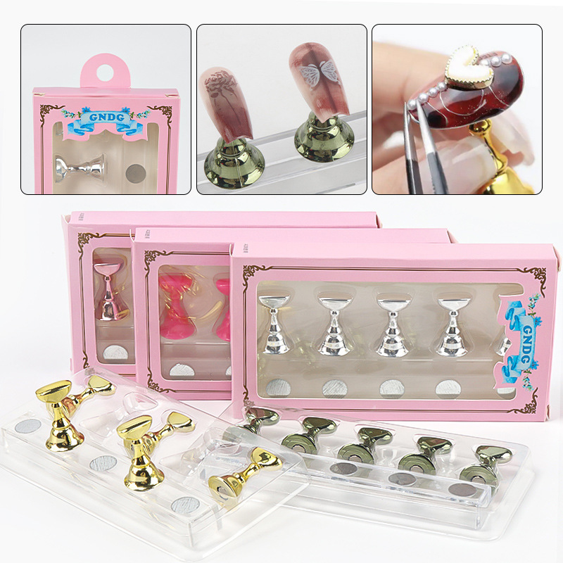 Wholesale Boxed Nail Art Practice Display Stand, Magnetic Transparent Acrylic Base, Nail Display Stand Wholesale Boxed Nail Art Practice Display Stand, Magnetic Transparent Acrylic Base, Nail Display Stand