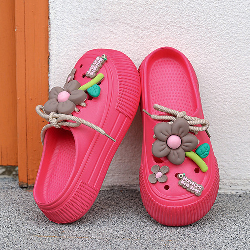 Summer 2025 New Amazon Temu Labeled Thick Sole Women's Anti-Slip Fashion Soft Sole Cartoon Strap Ladies Wholesale