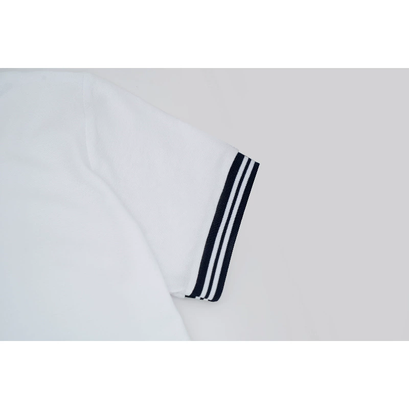 School long-sleeve, polo, white uniform