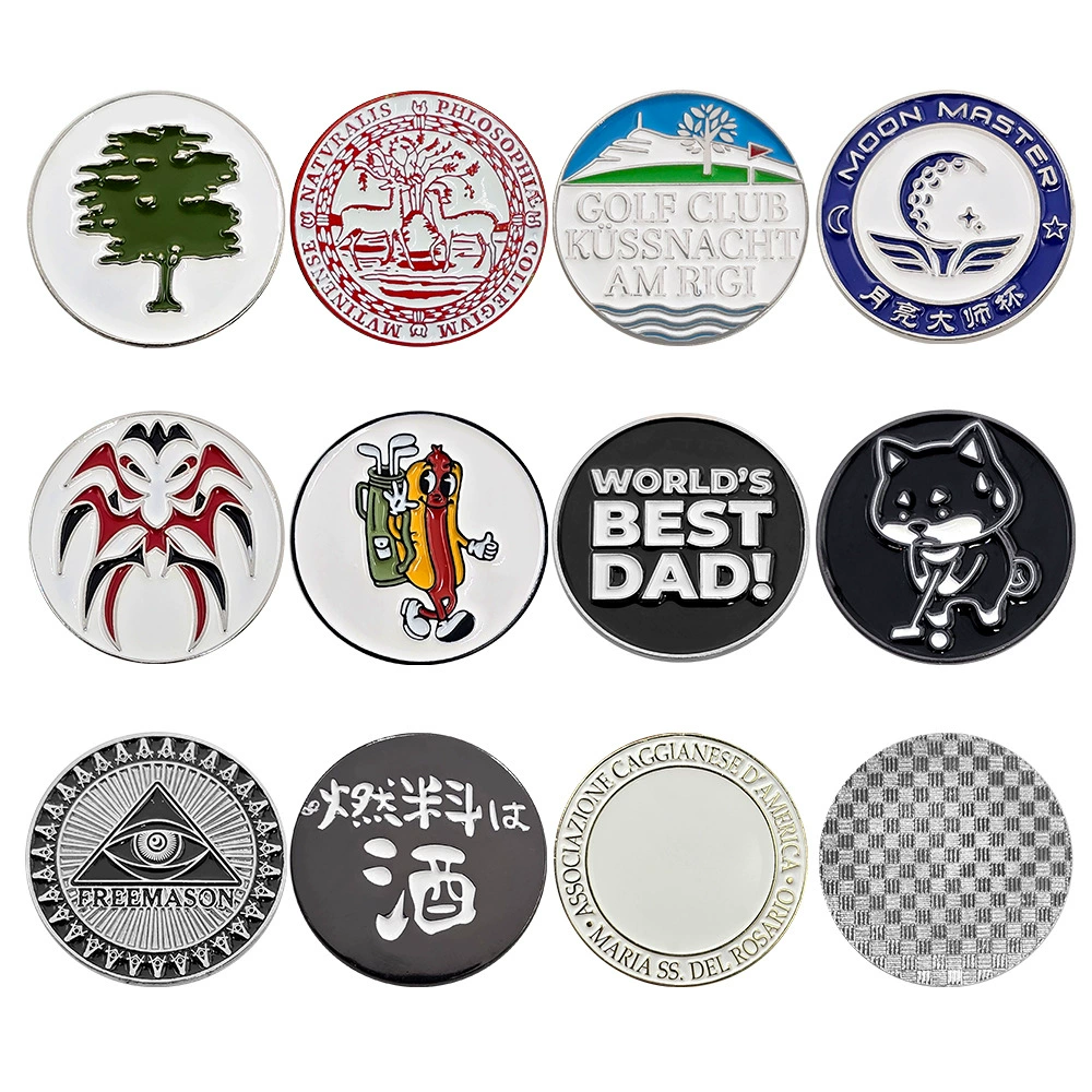 Маркер поля для гольфа Маркер шарик гальванический никелевый шарик монеты металлический шарик 25mm шарик