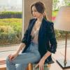 Lace summer top, classic suit jacket, sun protection, Korean style