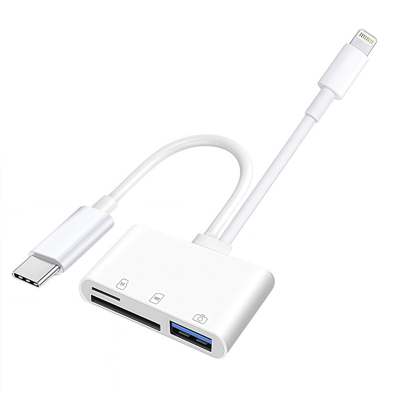双线三合一手机相机内存卡读卡器typec usb sd tf多功能适用苹果|undefined