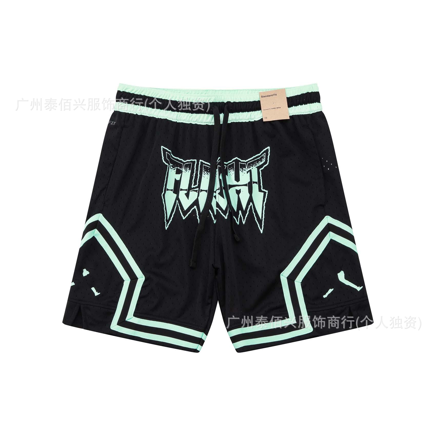 Nuevo estilo americano AJ trapecio moda transpirable deportes de secado rápido pantalones de cinco puntos pantalones de entrenamiento pantalones cortos de baloncesto pantalones cortos de futbol