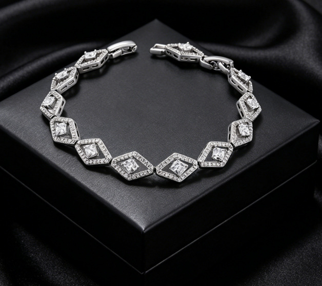Xuping Europa y los Estados Unidos de moda transfronteriza simplista ins brazalete de aleación de cobre geométrica redonda pequeña pulsera de azúcar al por mayor mujeres
