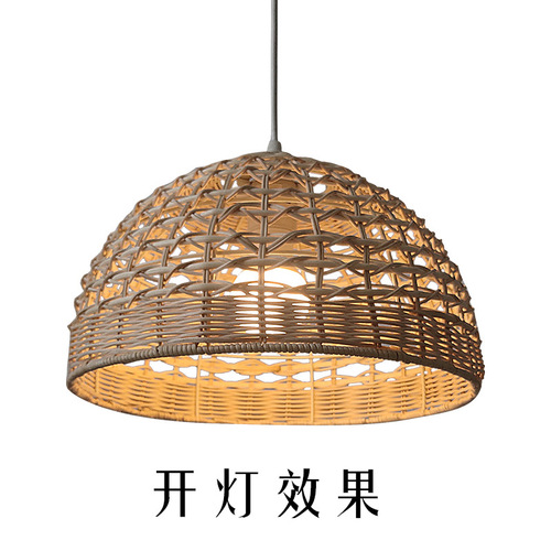 Modern light luxury lighting living room study restaurant rattan chandelier lampshade bar simple creative decorative lampshade