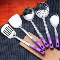 201非磁性厚いステンレス鍋シャベルスプーン漏れシャベル粥スプーン炒め料理シャベル料理シャベルスプーン