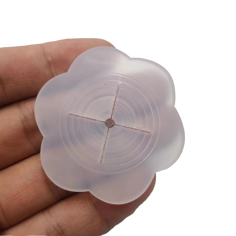 실리콘(루스 파우더가 없는 투명 색상) 중간 직경 5cm