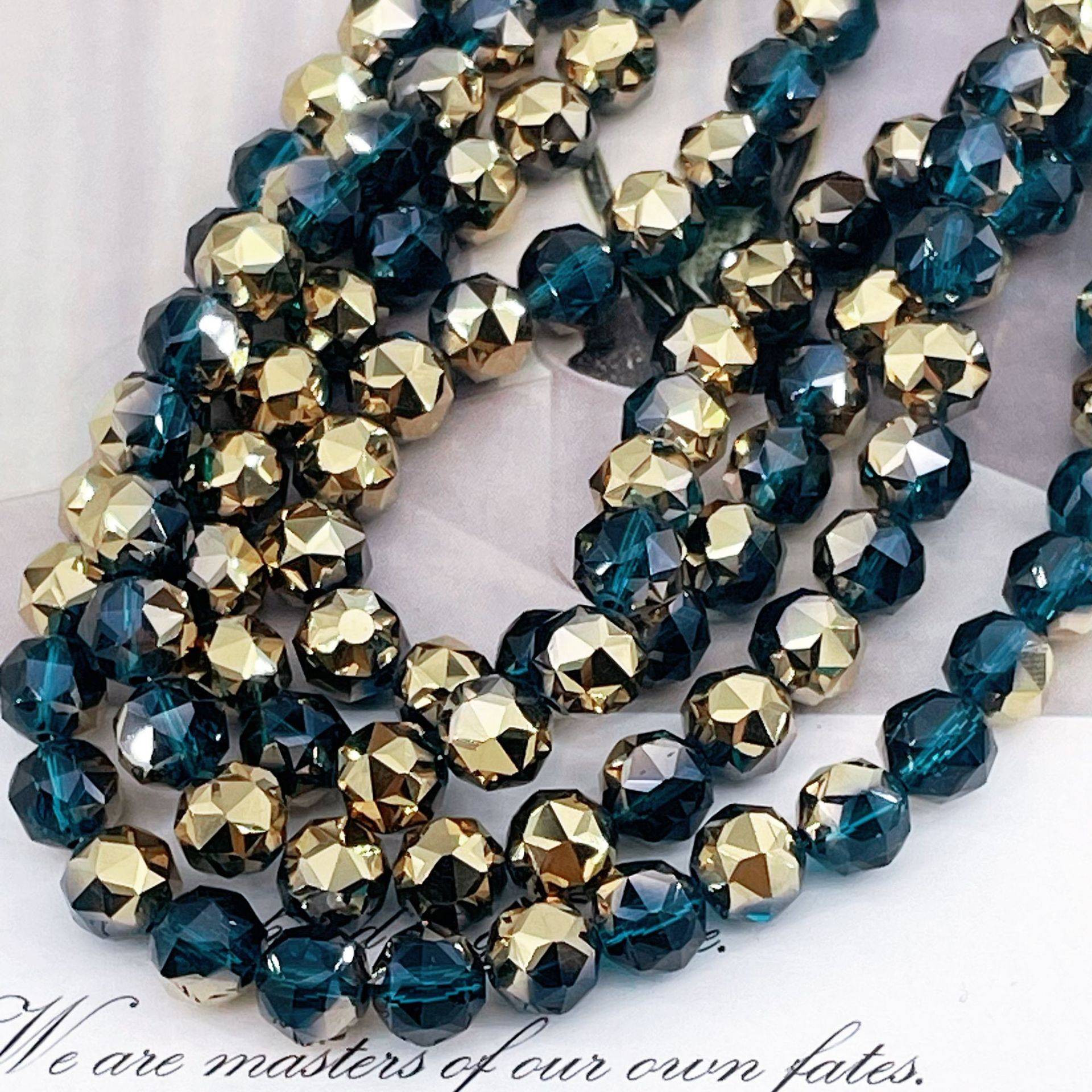 Bola de flores de 8mm Jingjing K9 cuentas sueltas de cristal 64 superficies cortadas con cuentas Accesorios de joyería hechos a mano de bricolaje Pulsera Collar lote suelto image 75