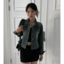 韩国立领水洗牛仔夹克