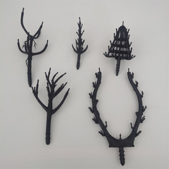 仿真迎客松樹杆梅花樹枝盆景盆栽塑料植物枝幹廠家直銷金字塔枝頭