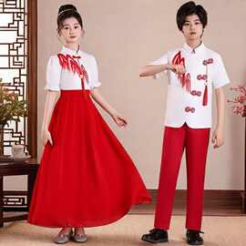 如愿舞蹈服装儿童演讲爱国主题朗诵服装十一国庆节大合唱表演出服