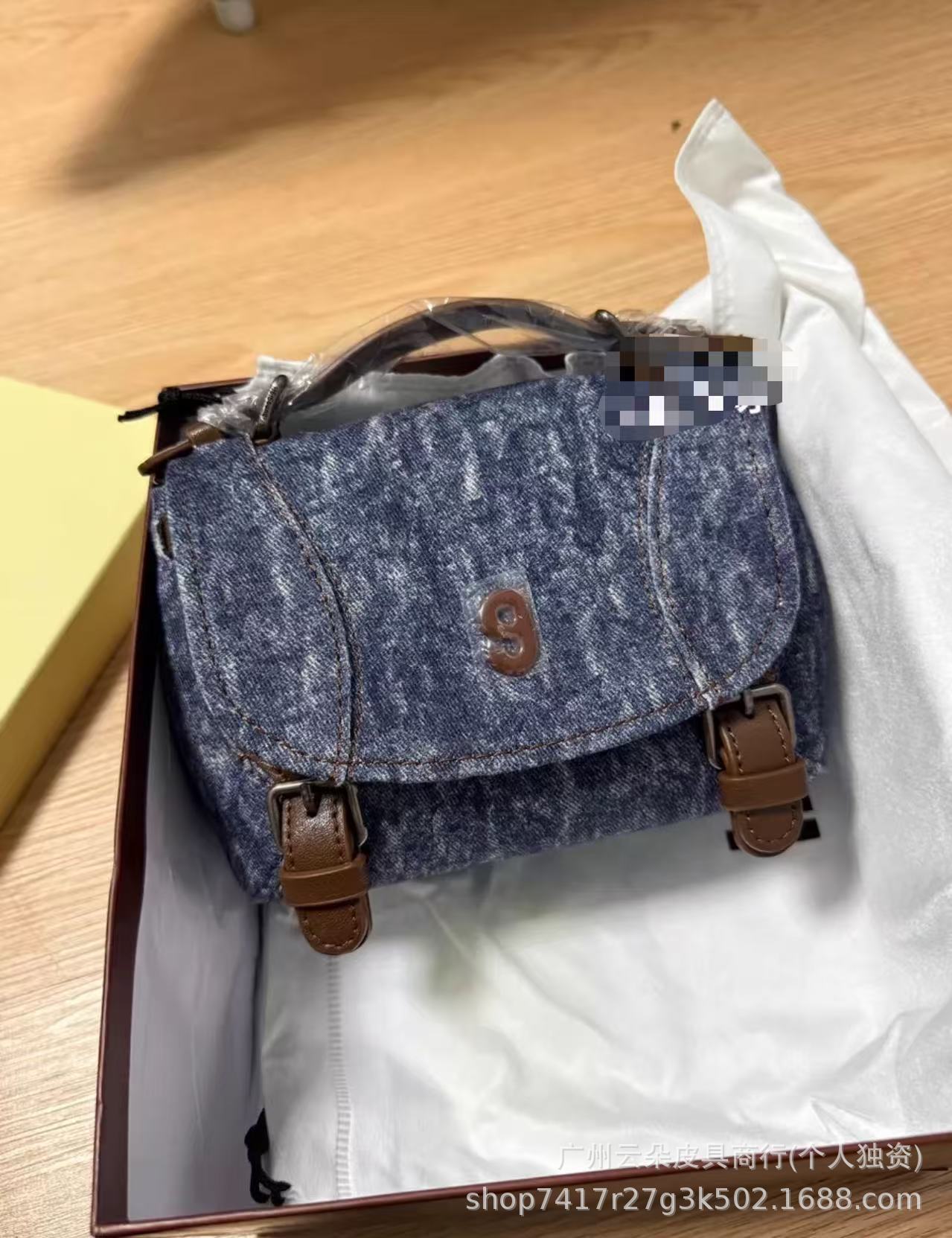 Denim backpack