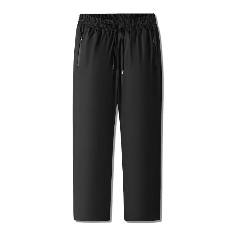 Men's Clothing Men's Winter Fleece Down Cotton Pants Warm Thickened Casual Long Outerwear Windproof Snow Pants_voghion.com