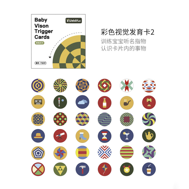 Rompecabezas de educación temprana recién nacido infantil blanco y negro Tarjeta bebé ilustración estimulación visual tarjeta flash color tarjeta cognitiva juguete