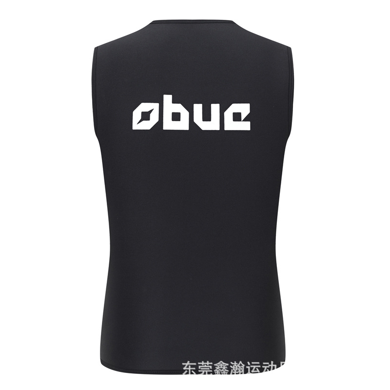 Chaleco de buceo de 3 mm para surf y snorkel, protección solar, cálido, sin mangas, ropa de protección solar de neopreno, impermeable.