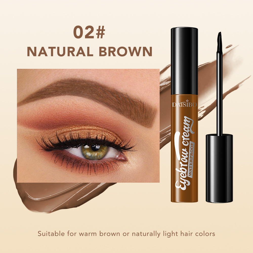 Transfronterizo exclusivo DAISIBO tricolor desgarrador gel de ceja impermeable anti-transpiración color persistente adhesión no mancha fácil de quitar el maquillaje