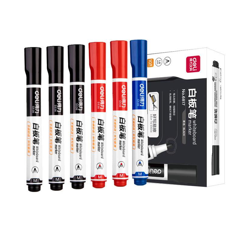 Delit Oil-based Whiteboard lápiz de secado rápido impermeable de gran capacidad sin decoloración lápiz de marca de cabeza gruesa lápiz de cabeza grande tinta de aceite