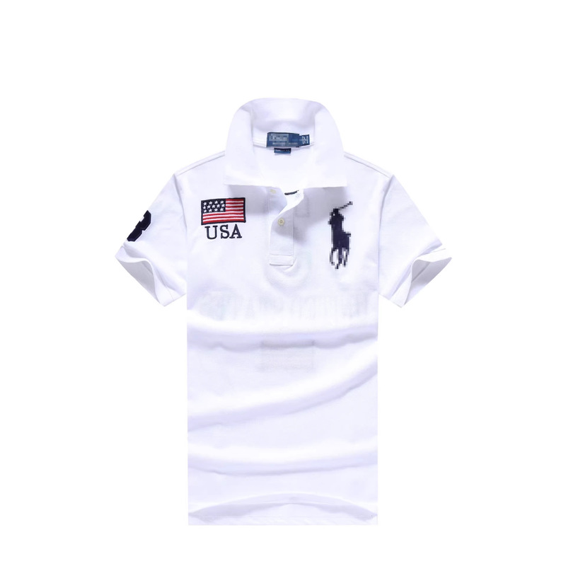Cross-Border Summer Polo Shirt Men's Clothing with Embroidered Malaysian Flag Design, Casual Large Size T-Shirt, Foreign Trade Pure Cotton Short Sleeve