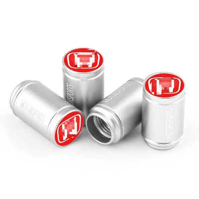 Suitable for Honda Car Tire valve - this-is-a-set-of-4-red-label-silver-bottles