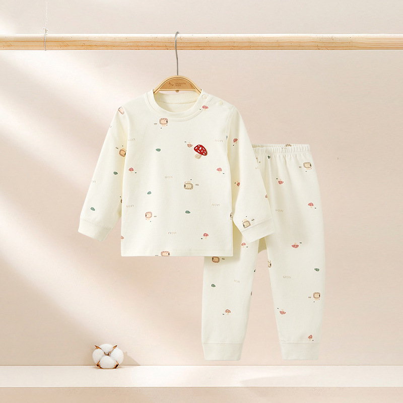 Abrigos de otoño para bebés, pantalones de otoño para niños, algodón caliente para niños y niñas, ropa de base dividida, ropa interior para bebés