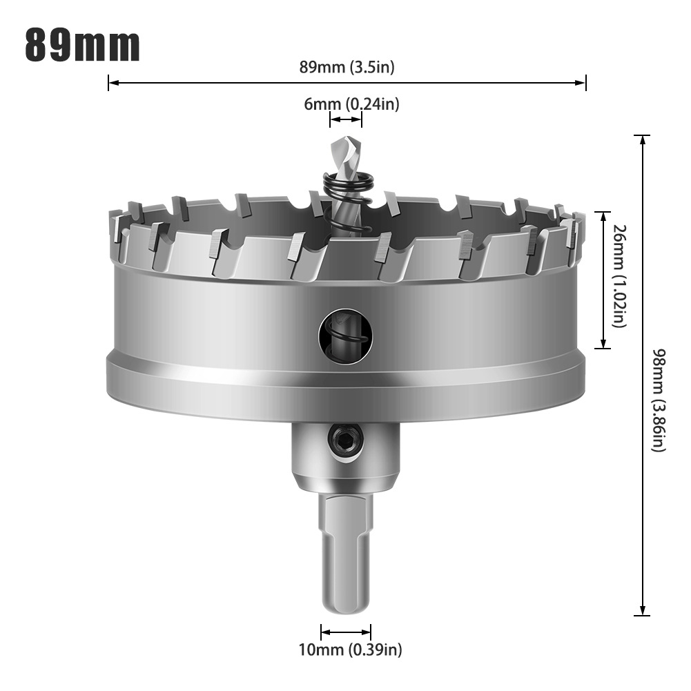 Abridor de agujero de aleación 5A de alto grado Abridor de agujero de acero inoxidable de alto grado TCT