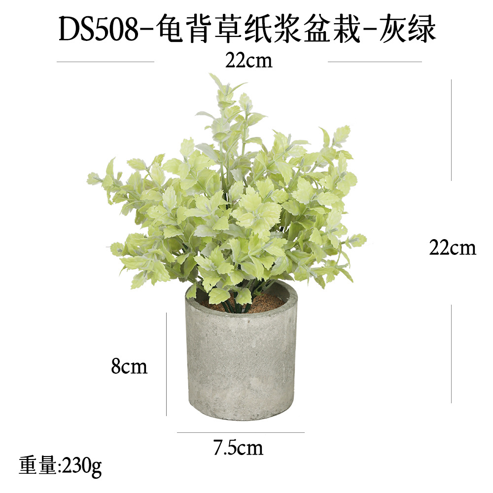 Más de 240 combinaciones populares de macetas con plantas verdes artificiales, decoraciones para el hogar, flores artificiales, bonsáis cilíndricos de pulpa de papel.