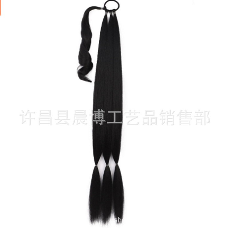 Peluca Cola de Caballo femenina enrollamiento extensión del pelo Cola de Caballo peluca sintética boxeo ponytail en stock Comercio exterior nuevo producto