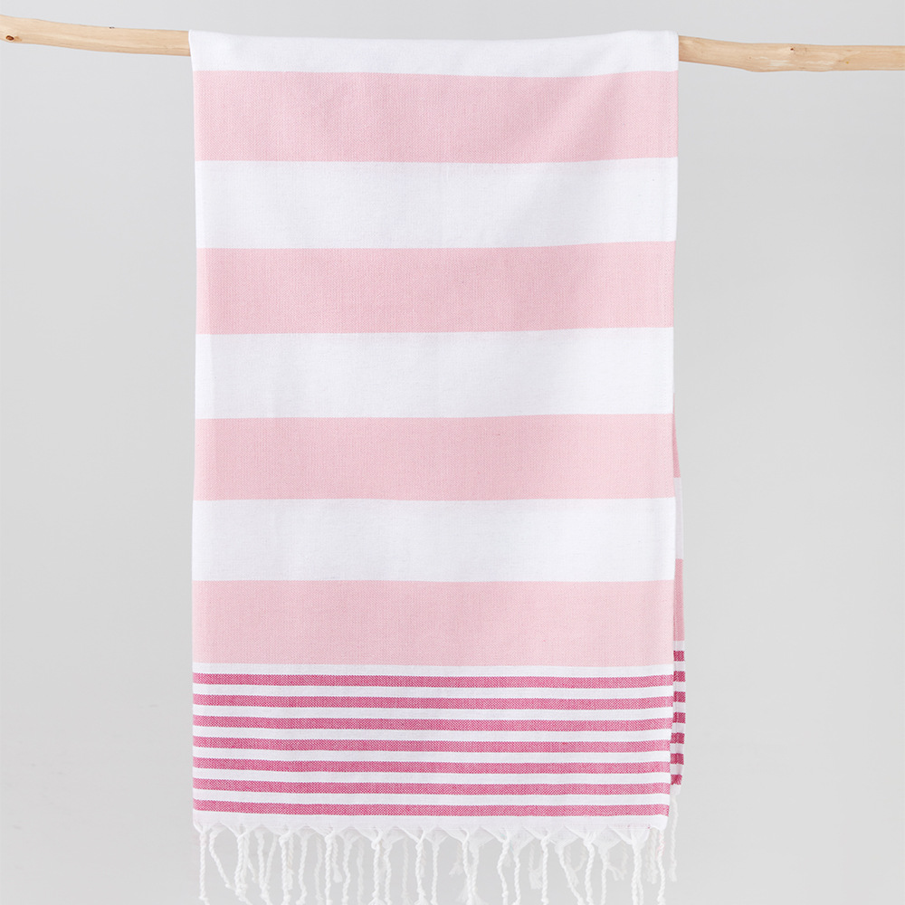Toalla turca de algodón teñido en hilo, manta de playa de secado rápido con rayas