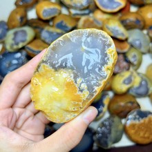 巴西天然玛瑙原石毛料标本观赏鱼缸聚宝盆水胆可雕刻手把件摆件料