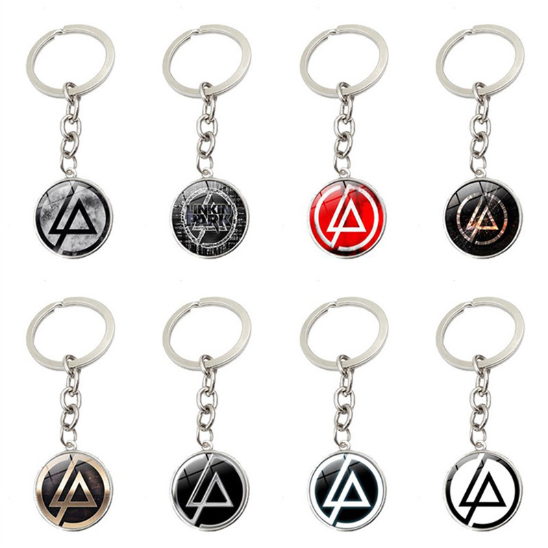Rock Band linkinpark Lincoln Park Keychain Pendant Metal Keychain Ring Hanging Ornaments Small Gifts Rock Band linkinpark Lincoln Park Keychain Pendant Metal Keychain Ring Hanging Ornaments Small Gifts