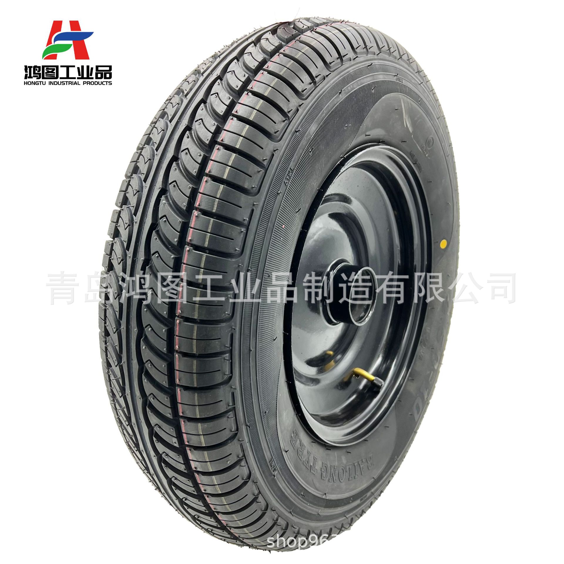 4.50-10橡胶充气轮真空胎劈木机搅拌机打捆机拖车用橡胶充气轮胎