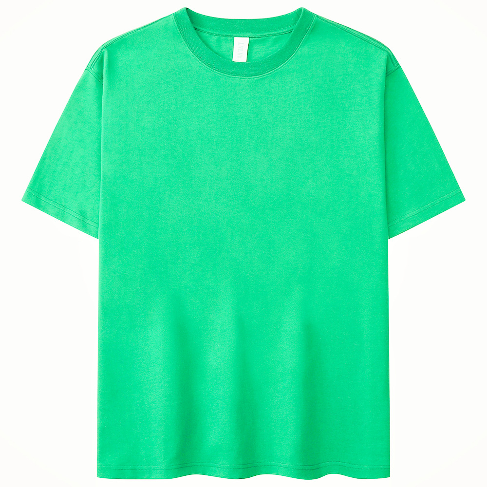 Ropa de hombre LVLV | Transmisión en vivo de comercio electrónico transfronterizo algodón fresco de manga corta camiseta hombres y mujeres de color sólido pareja T-imagen de impresión