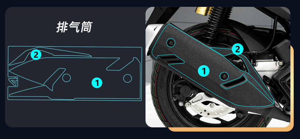 Suitable for 25 Models of Honda Pcx160, Armor Stickers, Thickened Matte Body Waterproof Protection Modification Parts and Accessories