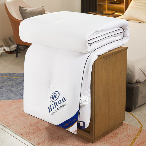 Hilton Hotel Silk Quilt Spring Autumn Winter Quilt B&B Double Student Dormitory Cotton Quilt Bedding Core Gift Quilt Wholesale