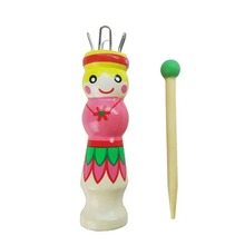 木头手工编织娃娃多莉纱毛线编织机手工绘画绳编织机DIY编织工具