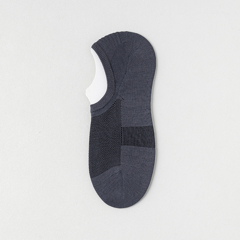 Calcetines Calcetines de algodón para hombre de verano, desodorante y absorbente de sudor, calcetines invisibles de corte bajo de verano, calcetines de barco transpirables de malla