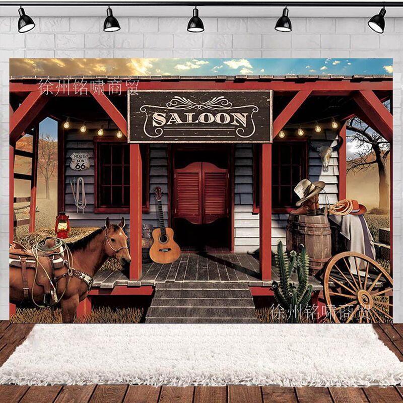 Foreign trade Wild West Denim barn background country farmhouse haystack farm tools photo banner photography background cloth Foreign trade Wild West Denim barn background country farmhouse haystack farm tools photo banner photography background cloth