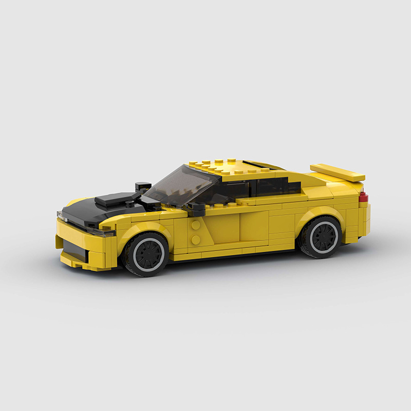 Compatible with Lego Small Particle Hot Moc Racing Model Educational Kids Building Blocks Toy Challenger Hellcat Compatible with Lego Small Particle Hot Moc Racing Model Educational Kids Building Blocks Toy Challenger Hellcat