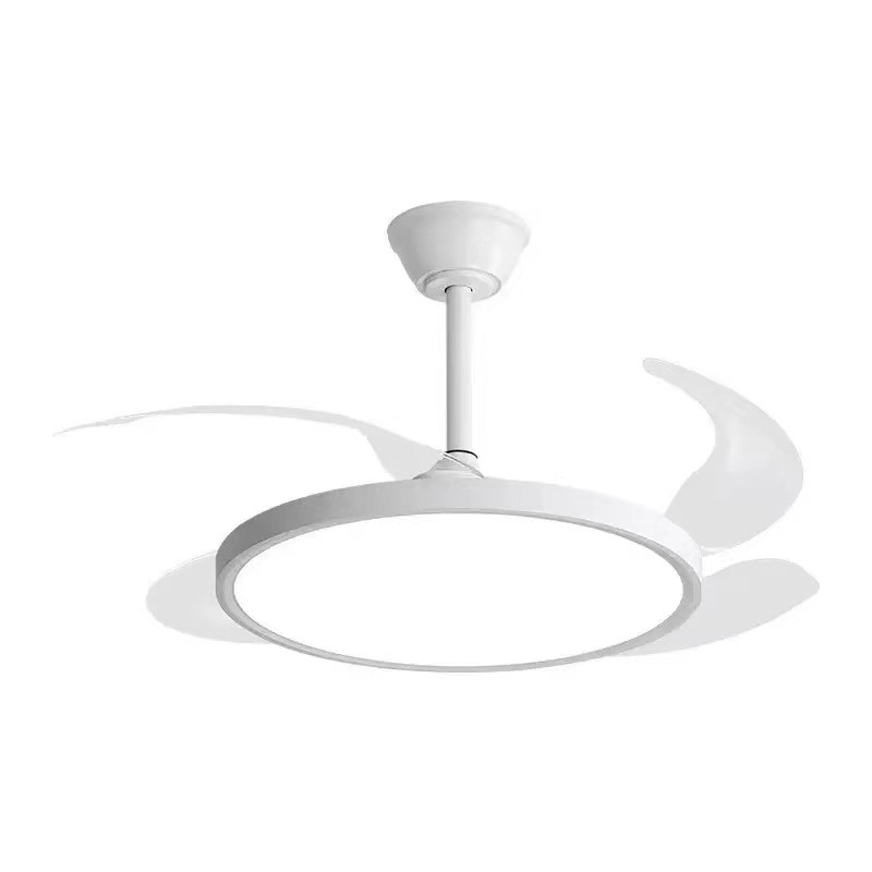 Ventilador de techo ultrafino e invisible, moderno y minimalista, para comedor, dormitorio, sala de estar, silencioso, eléctrico, montado en el techo.