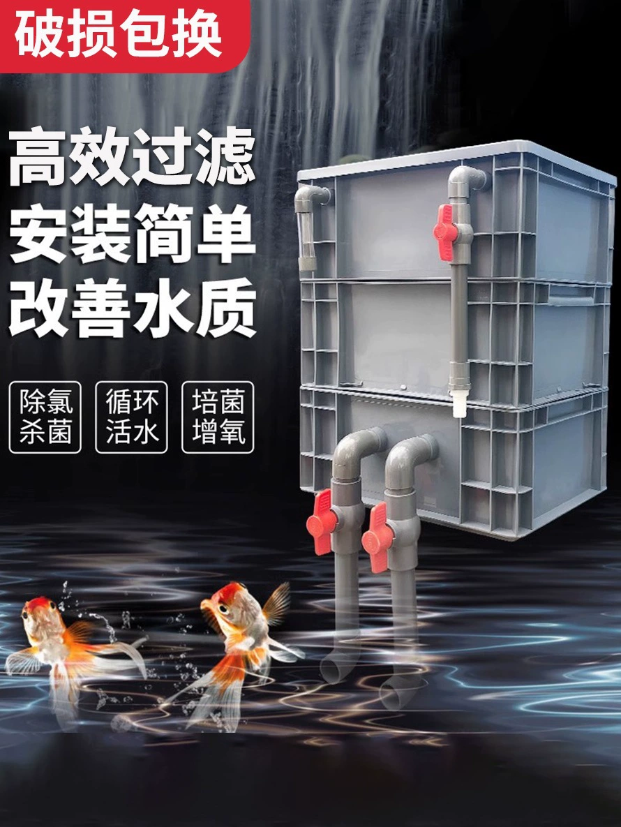 Фильтр для аквариума Коробка для рециркуляции воды Коробка для фильтра три в одном система фильтрации циркуляции воды