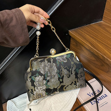 国风旗袍晚宴包复古潮流手提包2025秋冬斜挎包精美典雅单肩包包女