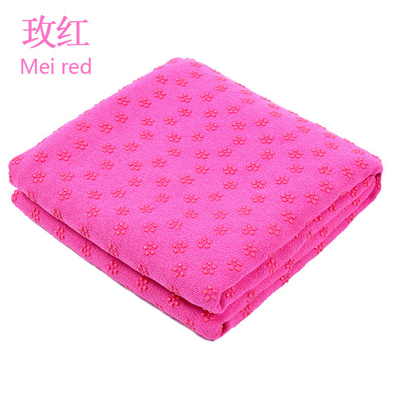 Yoga Towel Thick Non-Slip Sweat-Absorbent Yoga Mat Cloth Fitness Blanket Printed Machine Washable Towel Blanket Mat