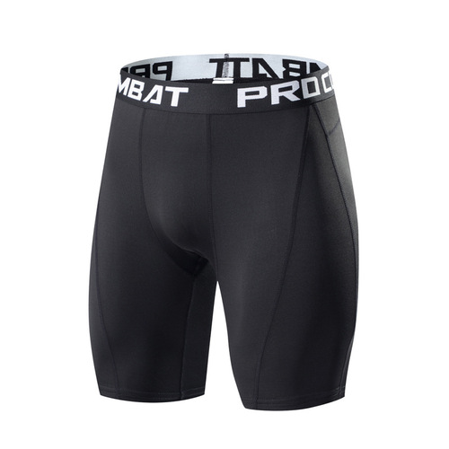  tight shorts men's quick-drying sports fitness pants high elastic training running track and field breathable five-point leggings