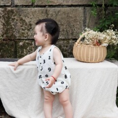 sleeveless diaper cover summer unisex breathable thin pure cotton baby fashion summer outdoor butterfly triangle crawl