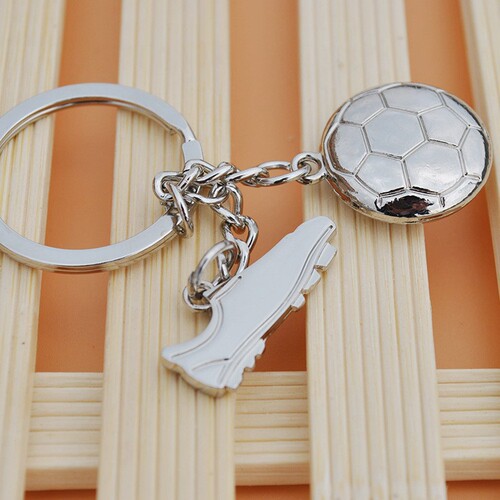 Creative World Cup football shoe key chain metal national football key chain company club activity gift lettering logo