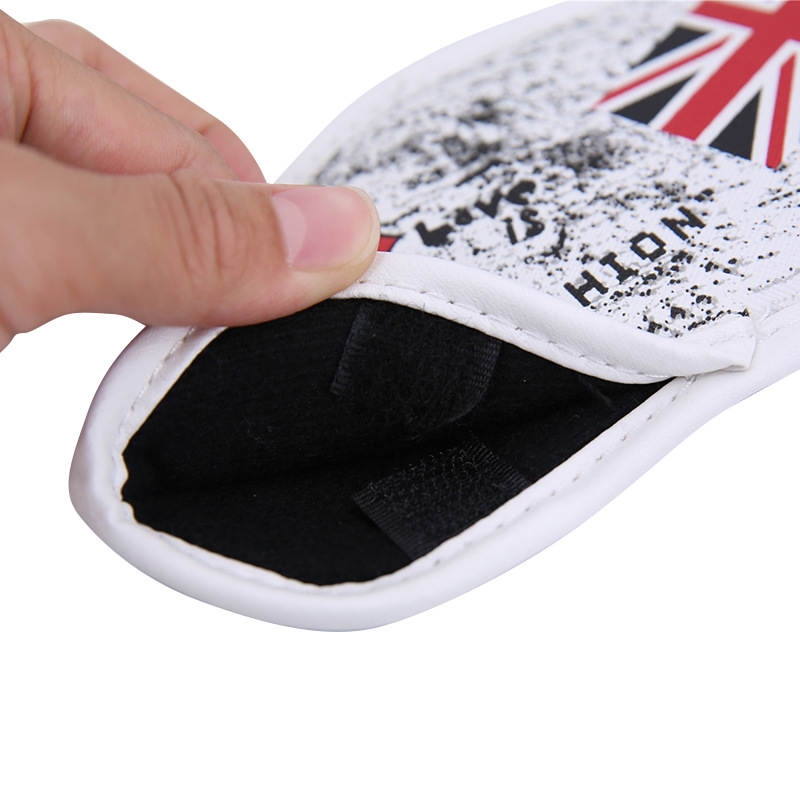 Transfronterizo nuevo golf impreso cubierta de poste de hierro pu cubierta del club accesorios de moda cubierta de protección de oro suministros al por mayor