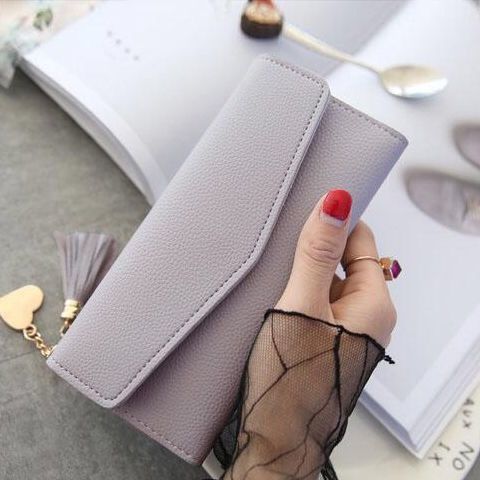 보라색 긴 술