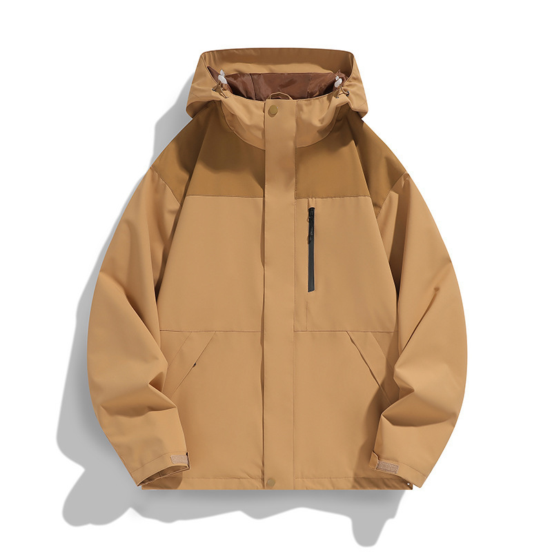 Primavera y otoño al aire libre vestir de asalto chaqueta hombre pareja adolescente color combinación de viaje traje de montaña MD9555