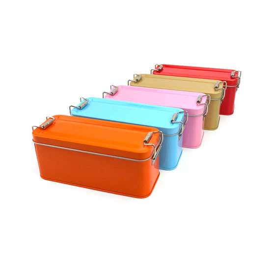 Pineapple cake biscuits snack packaging iron box double buckle iron can candy packaging box craft gift storage iron box